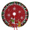 Weihnachtsbaumdecke Rot Schwarz Büffelkaromuster 120 cm 4