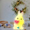 Easter Bunny Enamel Night Light Warm Yellow Glow 1pc 5