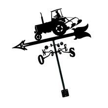 Iron Rooster Metal Weather Vane Family Name Wind-tractor