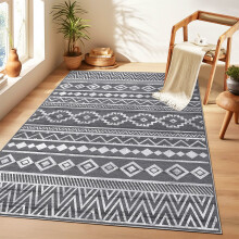 Tapis lavable de 152 x 213 cm pour salon, chambre, cuisine