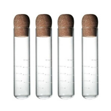 Glass Tea Strainer Reusable with Cork Handle 4PCS