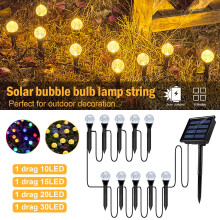 Solar Spot Light Outdoor LED Bollamp met Grondpen, 10 stuks, Warm