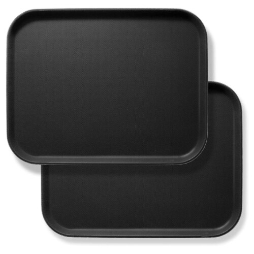 Rectangular Restaurant Serving Tray 14 x 18 in (Set of 2)