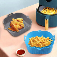 Silicone Air Fryer Liner Square 25 cm 2 Pack