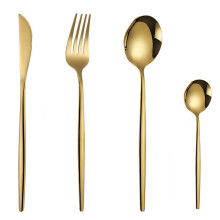 Set furculiță și lingură western din oțel inoxidabil, 4 piese