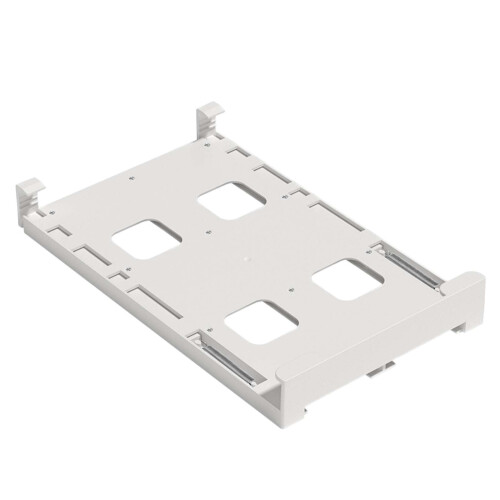 Poaug Kitchen Beverage Rack White Double Can