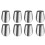 Ensemble de 8 verres à vin portables en acier inoxydable 1