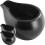 Ceramic Milk Pitcher with Spout, 9.5 cm, Black 1