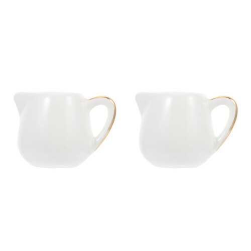 2Pièces Verseur Céramique Polyvalent Pour Lait Café Jus 2