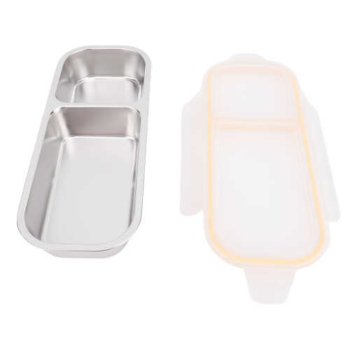 Outdoor-Edelstahl-Lunchbox 700 ml 11  26  5 cm