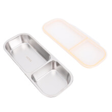 Edelstahl Lunch Box 700ml 11x26x5cm Milchweiß