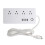 Strip USB Charger 4 Sockets White Copper Rubber 7