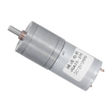 JGA25-370 12V motore a ingranaggi Ø25 mm alluminio ottone
