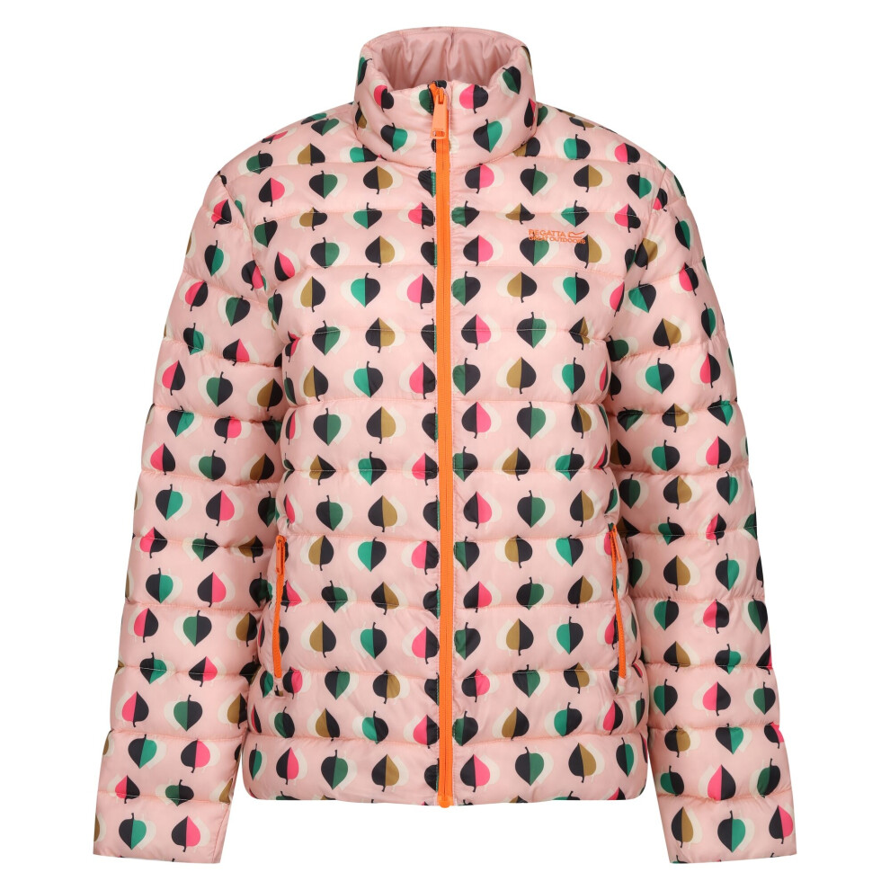 Regatta (10 Uk, ) Womens/Ladies Orla Kiely Tiny Elm Baffled Padded Jacket Pink