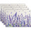4er-Pack Lavendel-Tischsets mit Blumenmuster, 30 x 45 cm, Polyester 1