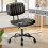 Office Desk Chair Black Low Back Height Adjustment 360 1