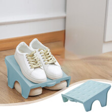 Étagère à chaussures à deux niveaux pour le rangement à domicile