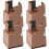 Bedframeverhogers lichtbruin ABS 4 stuks 1