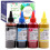 Sublimeringsblæk refill flasker cyan gul magenta sort 1
