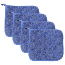 Agarraderas para horno azules, 18x18cm, 4 unidades