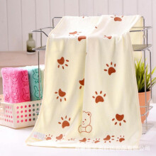 Microfiber Cartoon Bath Towel for Kids, 50x25cm