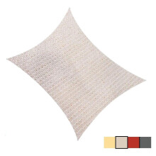 Voile d'ombrage rectangulaire beige, protection UV, 1 pièce
