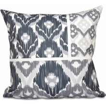 Simply Daisy Geometric Pillow 16 x 16 in Grey