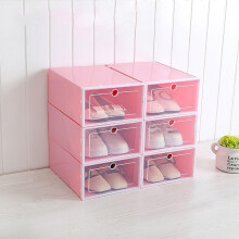 Clear Plastic Shoe Boxes Stackable 12-Pack