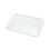 Bandeja de servir rectangular desechable blanca de 15,5 pulgadas. 1