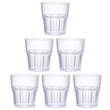 6-Pack Unbreakable Plastic Whiskey Glasses