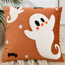 Halloween Pillow Cover Ghost Design 17.71x17.71 Inch