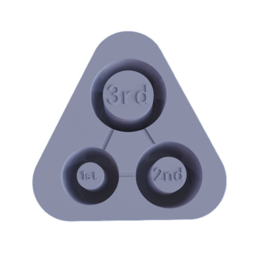 Silicone Ice Cube Tray with Lid for Hollow Cylindrical Ice