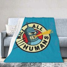 Couverture Futurama Hotel en polaire ultra douce 152 x 127 cm