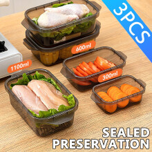 Black plastic reusable lunch container
