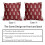 Capas de Almofada Árvore de Natal 18x18 Conjunto de 2 Vermelhas Rústicas 2