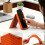 Portable Foldable Phone Holder Soft Silicone-Orange 5