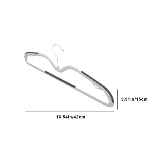 Plastic Clothes Hanger Short Neck Non-Slip Thickened 10-Pack 1