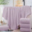 Set di asciugamani da bagno Elainilye viola, 8 pezzi 5