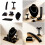 Luxurious Velvety Jewelry Display Holders Portable-M type 3