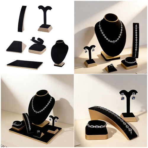 Luxurious Velvety Jewelry Display Holders Portable-M type 2