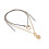 Layering Chain Necklace With Geometric Alloy Charm Adjustable 6