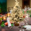 Christmas Mini Flocked Green Tree Table Decor 1pc 4