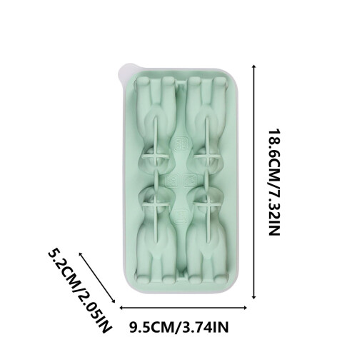 Silikonová forma na led ve tvaru psa, 12 dutin 2