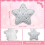 Elegant Star Pattern Rhinestones Headphone Accessory For-Gray 4