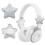 Elegant Star Pattern Rhinestones Headphone Accessory For-Gray 5