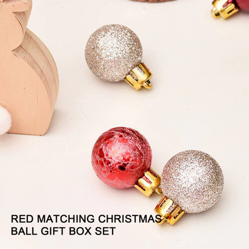 Christmas Tree Ornaments Set Shatterproof Pink 30 pcs 2