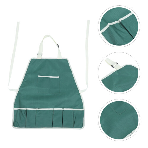 Kids Gardening Apron Canvas with Pockets 2