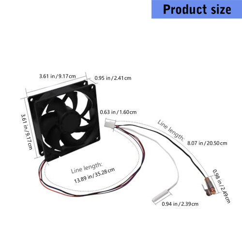 Refrigerator Evaporator Fan Motor Cooling Fan Motor Replace 2