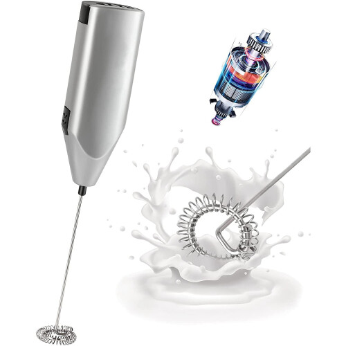 Electric Milk Frother Quiet Handheld Foam Maker 1