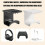 Wall Mounted Headphone Rack Headphone Stand Hanger Under-White 7